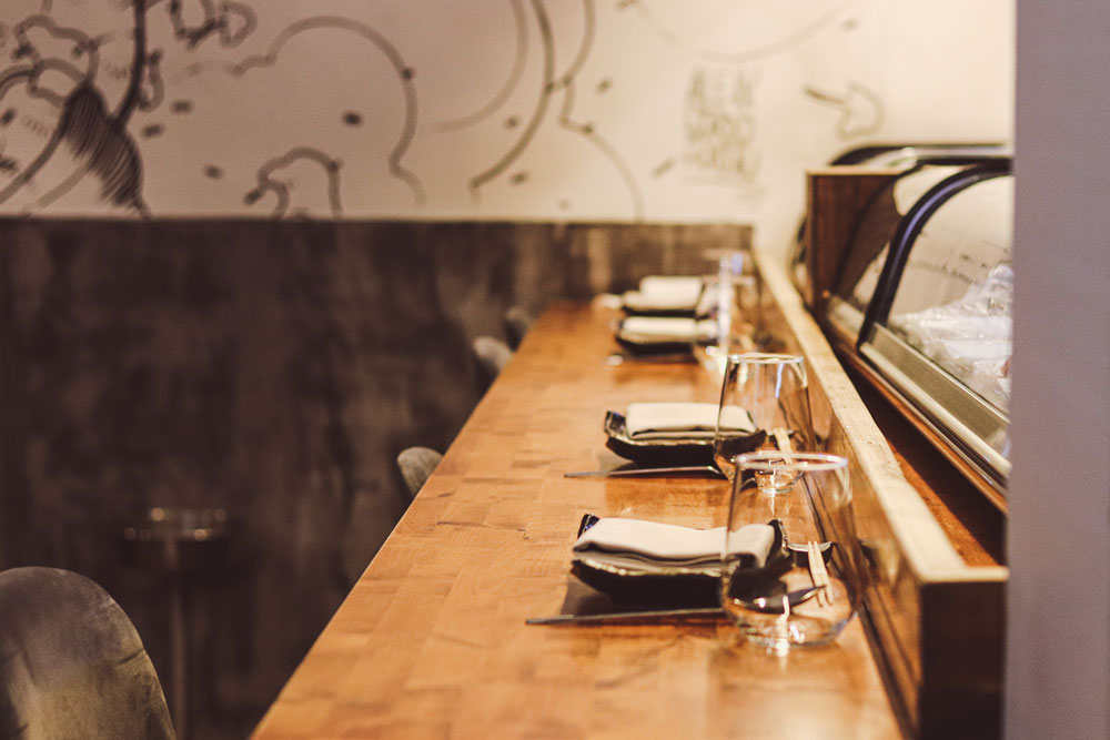 Barra del restaurante Ikigai Flor Baja